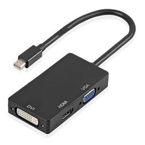 Adaptador 3 em 1 Mini Displayport hdmi dvi Vga Tomate Mtv607