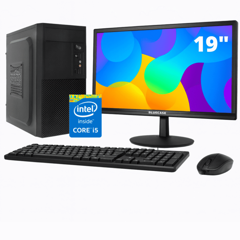 Computador Completo Intel Core i5 - 8Gb Ram - SSD 240Gb - Monitor 19