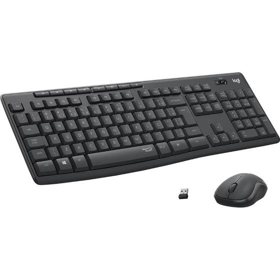 Kit Teclado e Mouse Logitech MK295 Silent - Digitação Silenciosa e Conforto para Longas Sessões